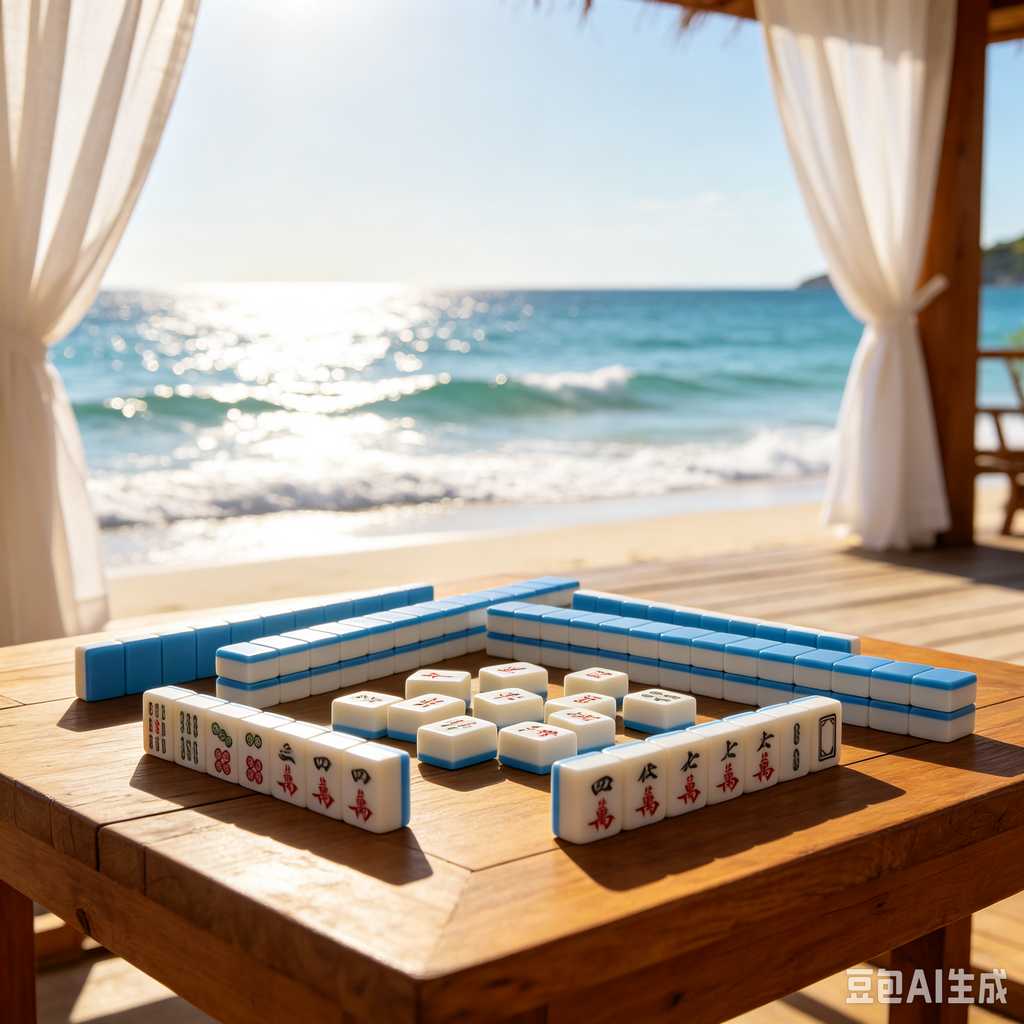 modern text mahjong tiles