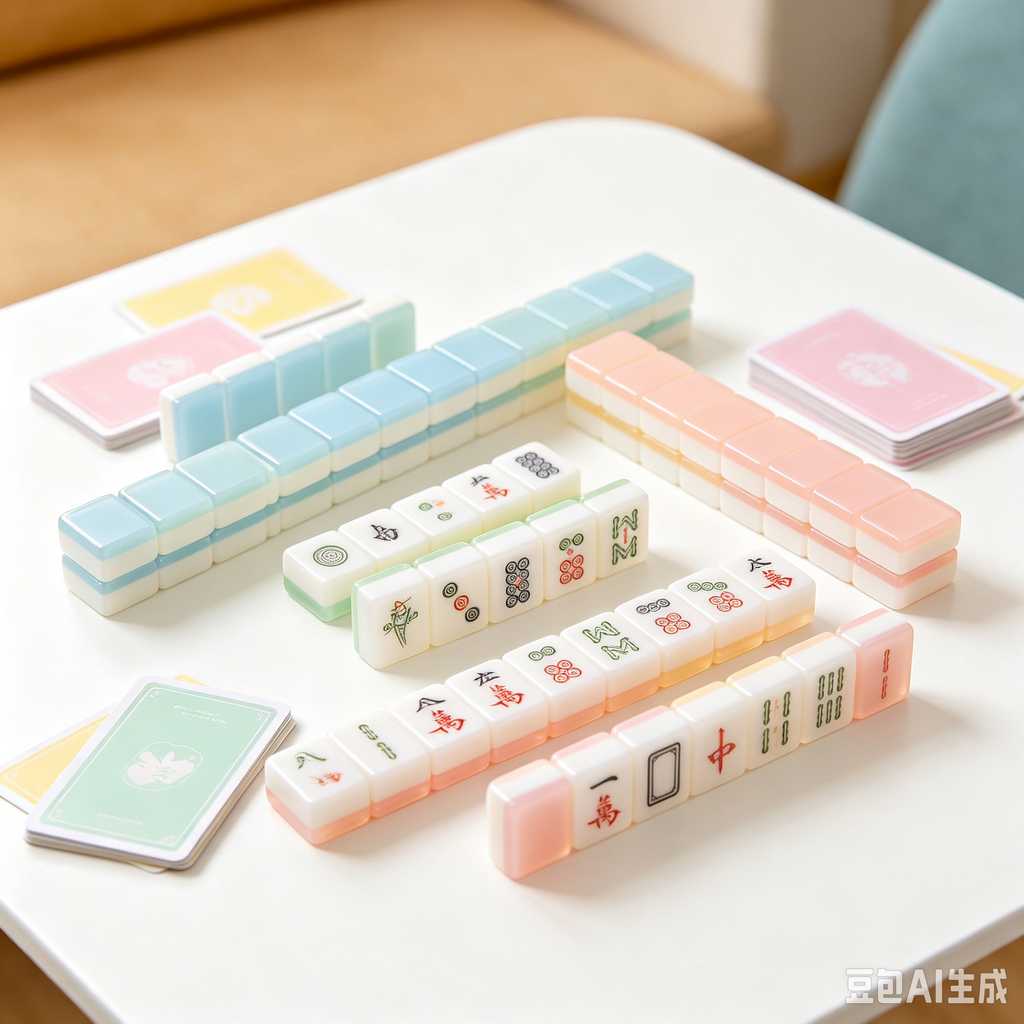 black crystal mahjong tiles